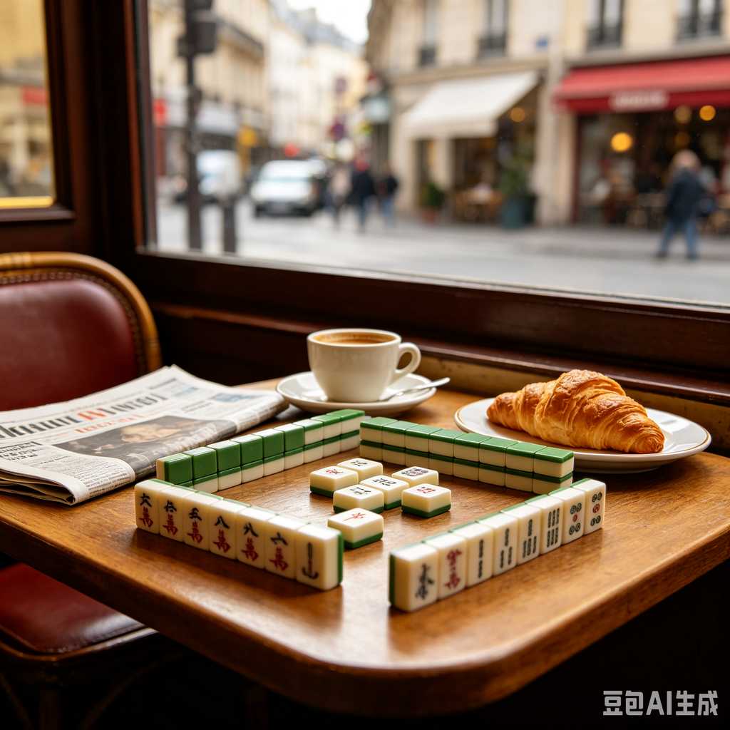 decorative text mahjong set