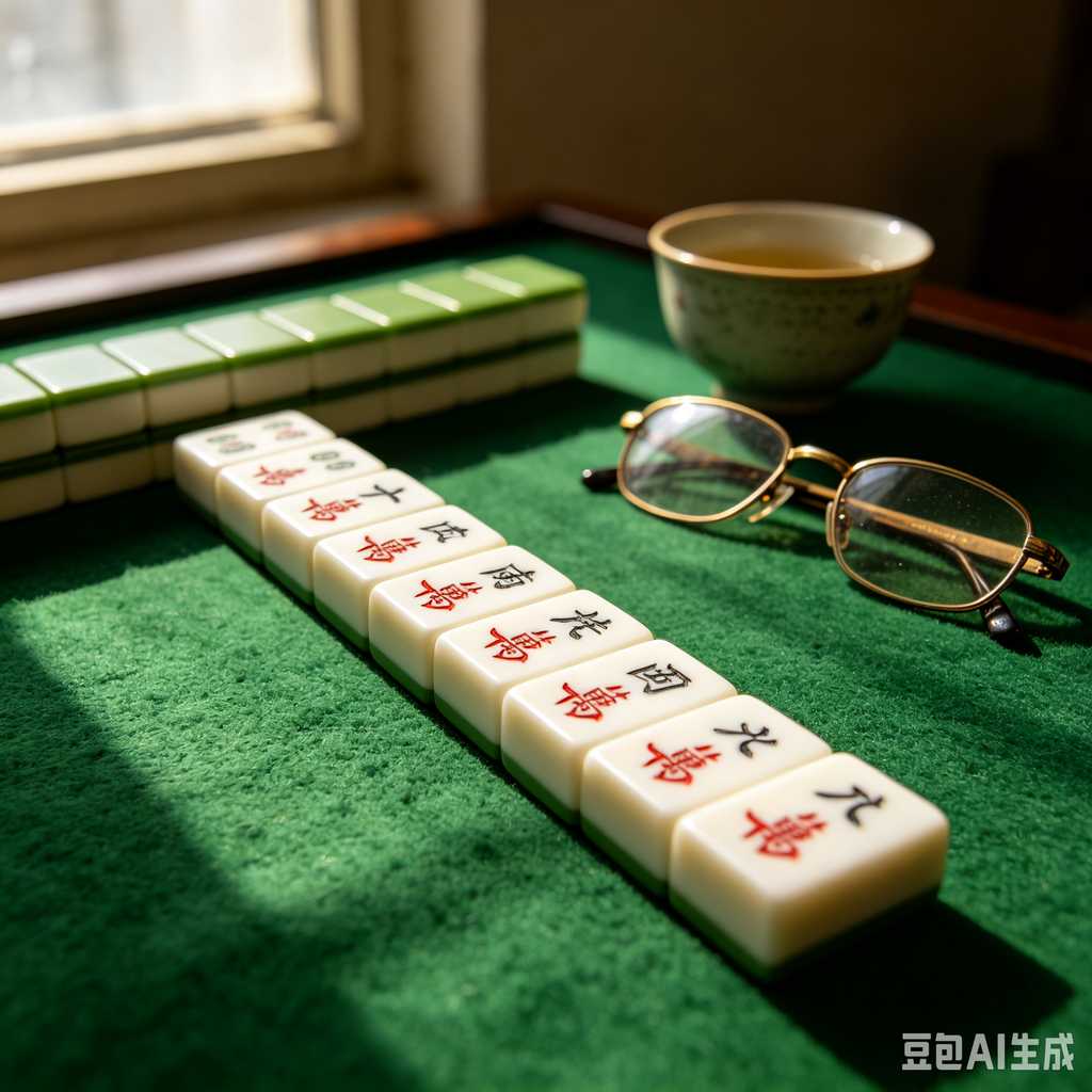 embossed mahjong set design